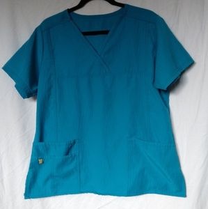 Women's WonderWink Large Teal scrub top